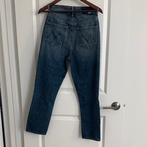 MOTHER Classic Blue Straight Leg Jeans